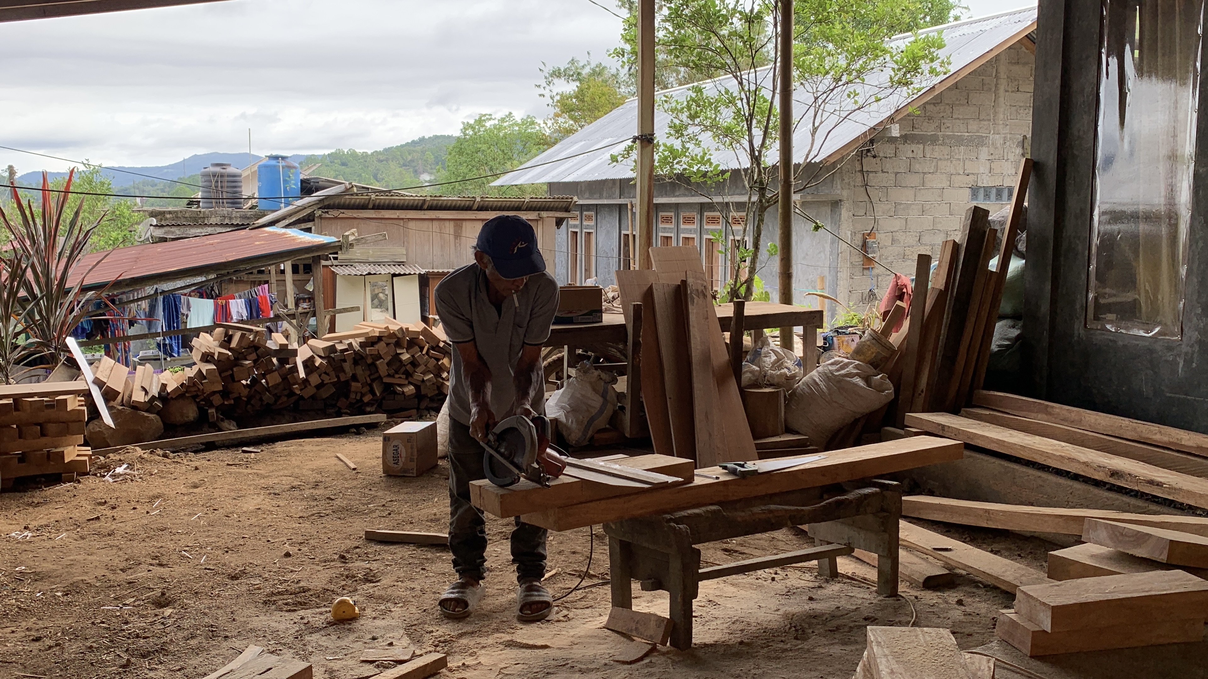 Pemandangan Desa Leilem tiga
